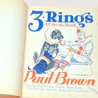 1938 3 Rings A Circus Book by Paul Brown