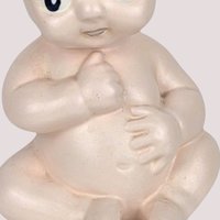 1950s Ceramic Kewpie Baby Doll Talcum Powder Shaker