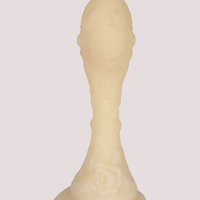 1980s Fenton Cameo Satin Glass Chocolate Rose Medallion Bell