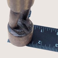 Mid Century Hand Carved African Wooden Tall Figure Statue