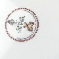 Royal Worcester Monday Child Teddy Bear Nursery Set