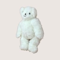 1980s Joan Chesney Jointed White Plush Teddy Bear