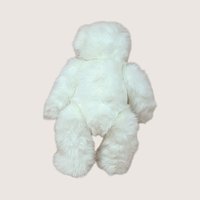 1980s Joan Chesney Jointed White Plush Teddy Bear