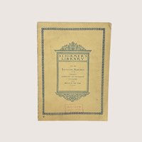 1927 Salvatore Marchesi Vocalises Schirmers Library Music Book