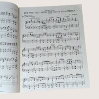 1951 The Messiah Selections Piano Book G.F. Handel Softcover Book
