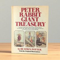 1980 Peter Rabbit Giant Treasury by Beatrix Potter, Vintage Children's Book with Original Illustrations, Hardcover, Gift for Nursery Decor
