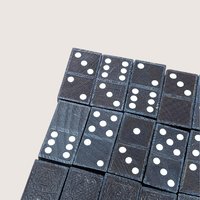1970s Japan Wood Dominoes Game Set