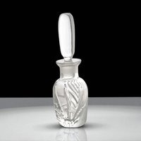 Vintage Lenox Windswept Clear Glass Perfume Bottle with Stopper, 5.25" Height, Elegant Vanity Decor, Gift for Her