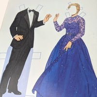 1990s Tom Tierney Paper Doll Book Bill Clinton Family