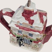 1997 Fitz and Floyd Dickens Christmas Ceramic Teapot