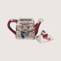 1997 Fitz and Floyd Dickens Christmas Ceramic Teapot