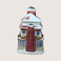 1997 Fitz and Floyd Dickens Ceramic Cottage Teapot