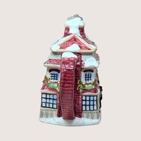 1997 Fitz and Floyd Dickens Ceramic Cottage Teapot
