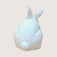1960s Rosenthal Netter Ceramic Mother and Baby Bunny Figurine