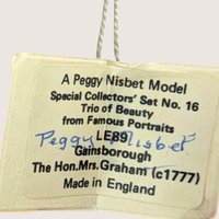 1980s Peggy Nisbet Fabric Trio of Beauty Gainsborough Doll England LE89