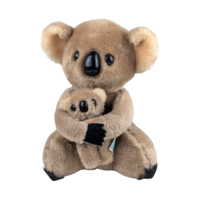 Vintage 1978 Dakin Koala Plush with Baby, Mama and Baby Koala Stuffed Animal, Collectible Dakin Toy