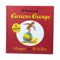 Vintage 2004 Curious George Treasury Hardcover 8 Stories Margret H.A. Rey Illustrated Children's Book Gift for Kids