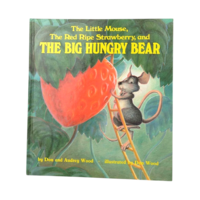 1984 Little Mouse Strawberry Bear Hardcover, Don & Audrey Wood, Illustrated Children's Book