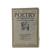 Vintage 1927 Poetry Magazine, Harriet Monroe Editor, Early 20th Century Verse, Literary Collectible, Gift for Poet