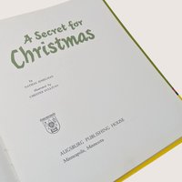 1964 A Secret for Christmas Book Nathan Zimelman Hardcover Book