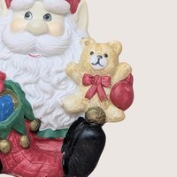 Vintage Ceramic Santa Elf Music Box