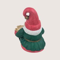 1970s Vintage Ceramic Santa Elf Music Box