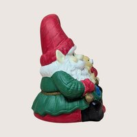 Vintage Ceramic Santa Elf Music Box