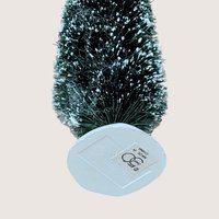 1980s Dept 56 Village Frosted Topiary Trees Bottle Brush Set of 8