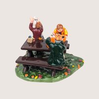 1999 Dept. 56 Preparing for Halloween 2 Piece Figurine Set