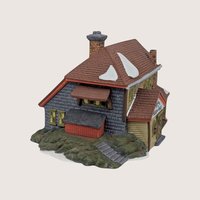 1992 Dept 56 Bluebird Seed and Bulb New England Village Light Up House