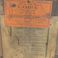 Antique Waterbury Tampa Gingerbread Clock Non Working Carved Wood Clock