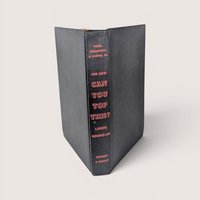 1947 hardcover book spine for The New Can You Top This? Laugh Round-Up in black cloth with orange text.