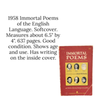 1958 Immortal Poems of the English Language Softcover