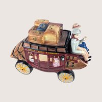 2002 Wells Fargo Stagecoach Ceramic Cookie Jar