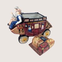 2002 Wells Fargo Stagecoach Ceramic Cookie Jar