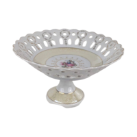 Vintage Arnart Pedestal Bowl, M4036 Reticulated Compote Dish, Fragonard Courting Couple Scene, Japanese Porcelain