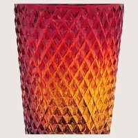 Vintage Imperial Glass Amberina Lace Edge 5 inch Vase