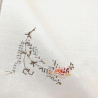 1960s Bucilla Linen Cross Stitch Placemat Set 