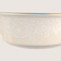 1980s Lenox Porcelain Floral Traditional Serving Bowl