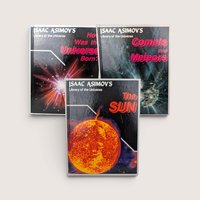 A set of three vintage Isaac Asimov's Library of the Universe hardcover science books including The Sun.