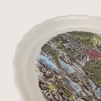 Vintage Johnson Brothers Friendly Village Covered Bridge Pie Plate