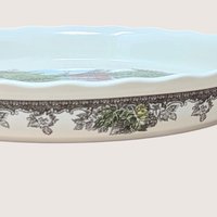Vintage Johnson Brothers The Friendly Village Ceramic Pie Plate