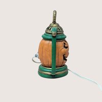 Vintage Ceramic Jack-O-Lantern Pumpkin Lantern Light