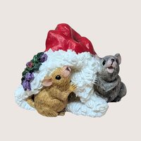 Vintage Dept 56 Santa's Dress Rehearsal Figure Set