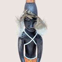 Vintage Hand Carved African Tribal Figure