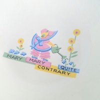 Vintage GW Company Childs Nursery Rhyme Bowl