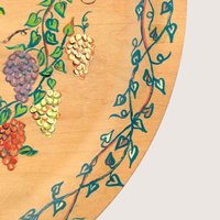 1956 Norwegian Rosemaling Hand Painted Wooden Decorative Plate