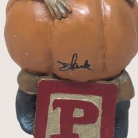 1991 Tom Clark Peter Signed Gnome Pumpkin Figurine