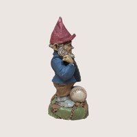 1980s Tom Clark Ump Signed Gnome Baseball Figurine