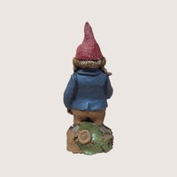 1980s Tom Clark Ump Signed Gnome Baseball Figurine